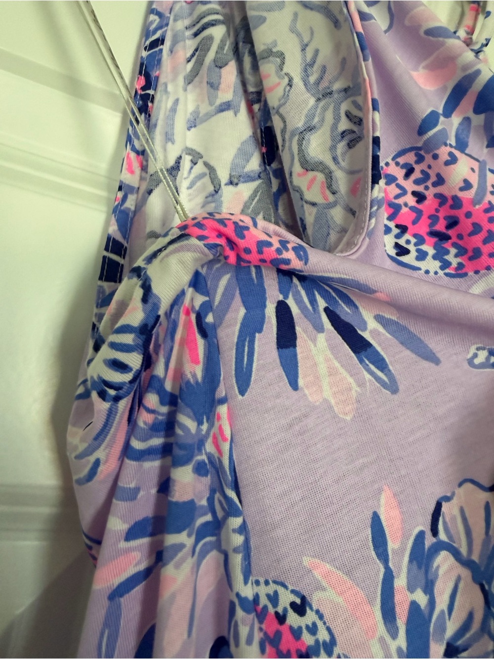 Lilly Pulitzer Margot swing dress size M Trunks in the air purple elephants - Picture 4 of 12